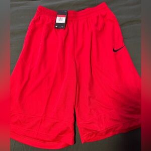 Nike Men's Vibrant Red Sports Shorts